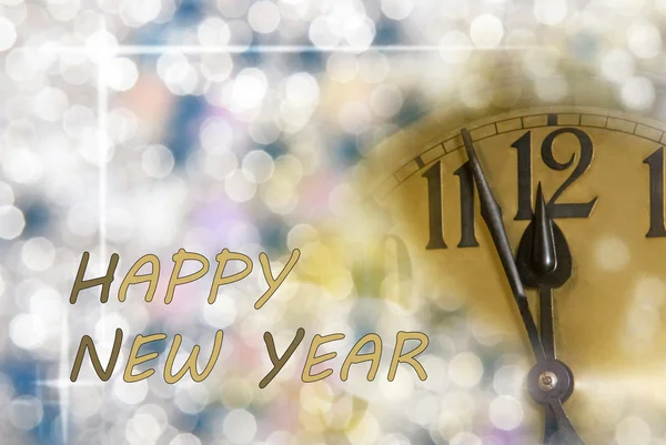 New year clock — Stock Photo, Image