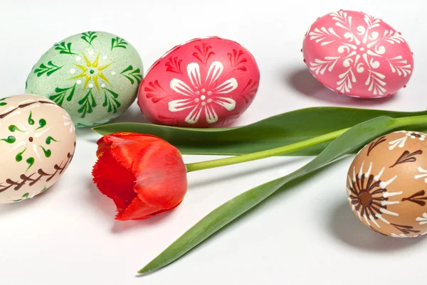 Painted Easter eggs — Stock Photo, Image