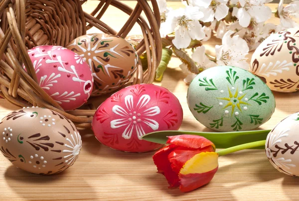 Painted Easter eggs — Stock Photo, Image