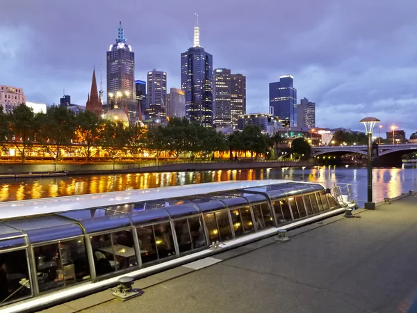 Melbourne at dusk — Stock Photo, Image