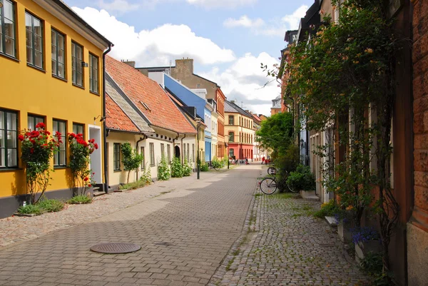 Une rue secondaire à Malmo — Photo