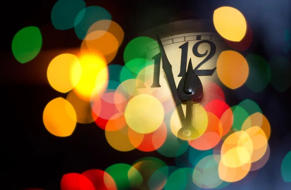 New year clock — Stock Photo, Image