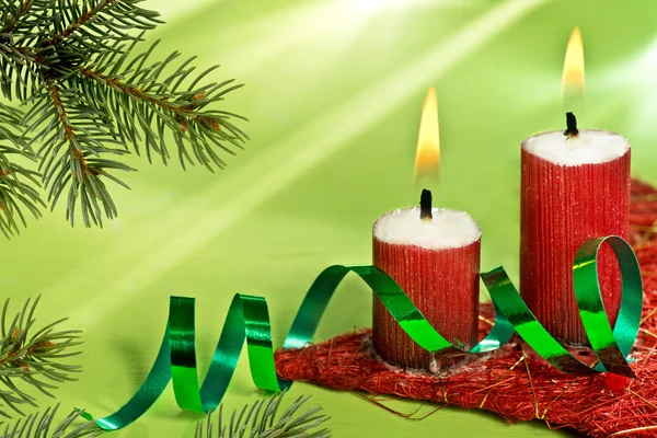 Candele di Natale — Foto Stock