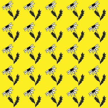 sanat kusursuz vektör karalama desenli papatya çiçeği