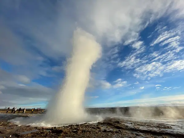 Geyser Nel Sud Dell Islanda — Foto Stock