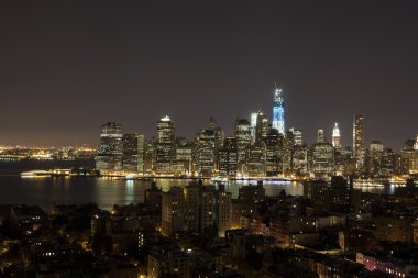 New york gece - mavi yeni wtc