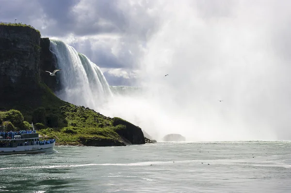 Niagara falls - grens tussen canada en de VS — Stockfoto