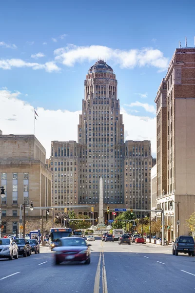 Buffalo city hall och dess omgivande. — Stockfoto