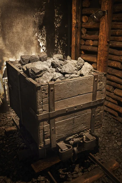 Coal mine cart — Stock Photo, Image