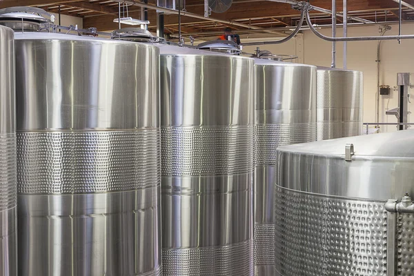 Wine barrels in Storehouse — Stock Photo, Image