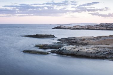 Norveç'te kayalık sahil şeridi
