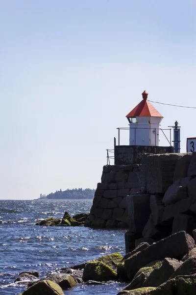 Little lighthouse in Norway — Stock Photo, Image