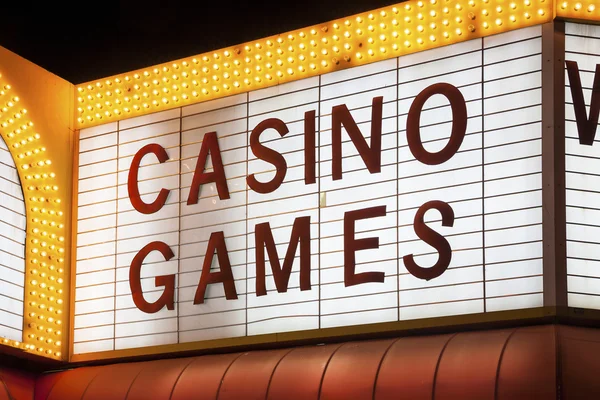 Casino Games Sign