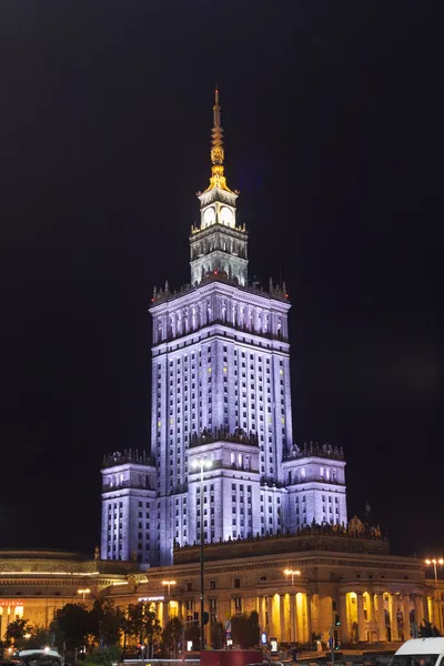 Kultur- og vitenskapspalasset i Warszawa – stockfoto