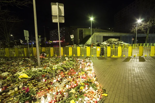 Supermarket's roof collapsed in Riga, Latvia, Europe — Stock Photo, Image