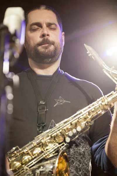 Dave Rempis during the concert — Stock Photo, Image