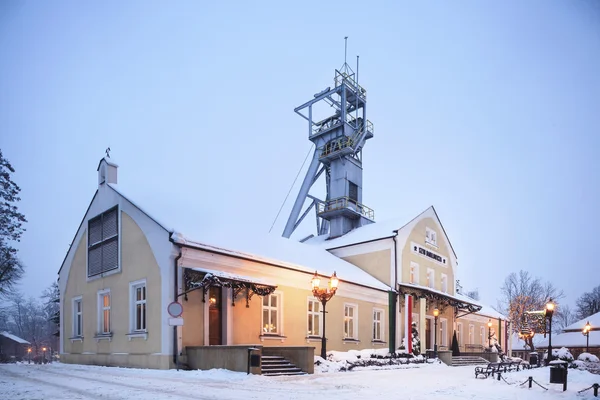 Zout mijnen ingang — Stockfoto