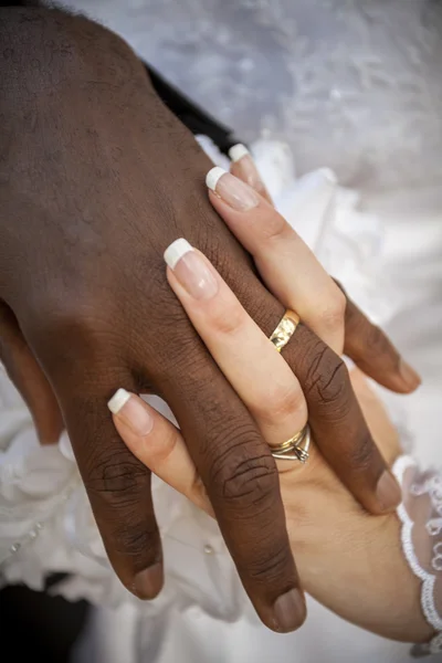 Black and white wedding — Stock Photo, Image