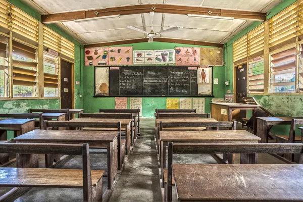 Klassenzimmer in ghana, westafrika — Stockfoto