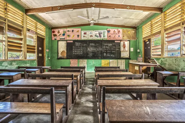 Sala de aula em Gana, África Ocidental — Fotografia de Stock