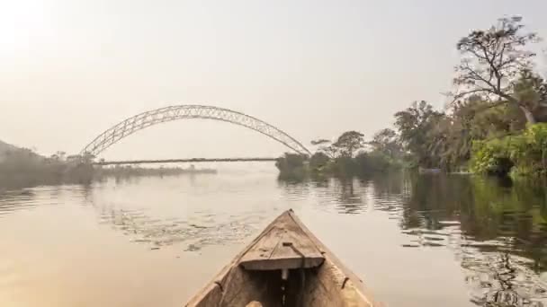 Kajak-kenu utazás Afrika — Stock videók