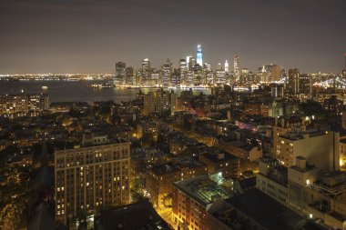 New york gece - mavi yeni wtc