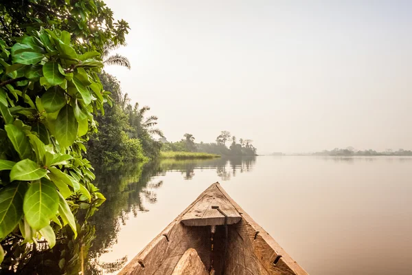 Giro in canoa in Africa — Foto Stock