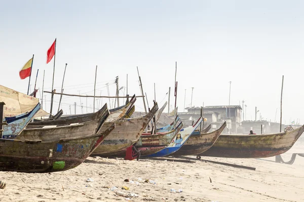 Barche tradizionali pescatori in legno — Foto Stock