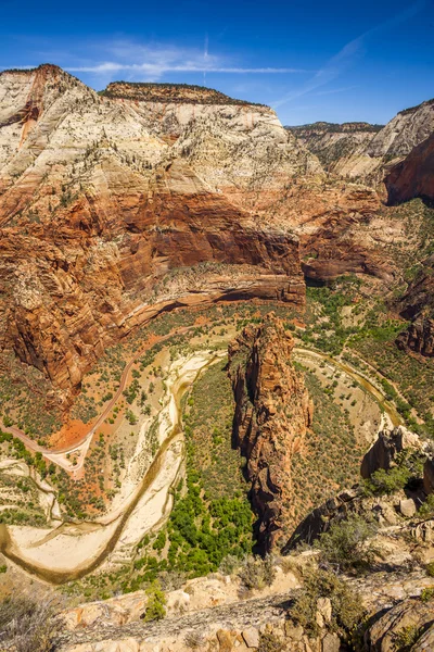 Schöne Luftaufnahmen aus dem Zion Nationalpark. — Stockfoto