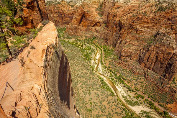 Piękne widoki lotnicze z zion national park. — Zdjęcie stockowe