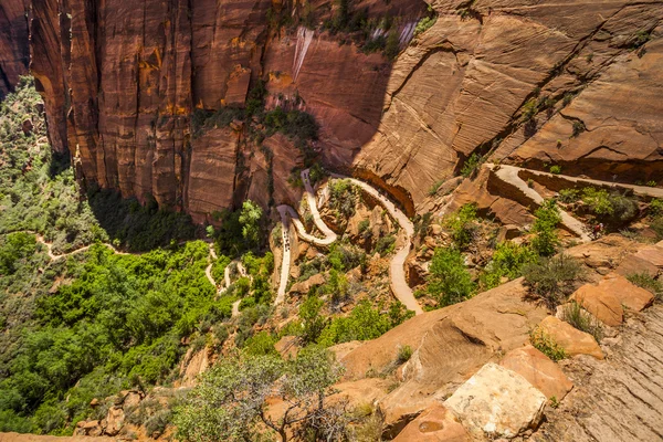 Krásné letecké pohledy z národního parku zion. — Stock fotografie