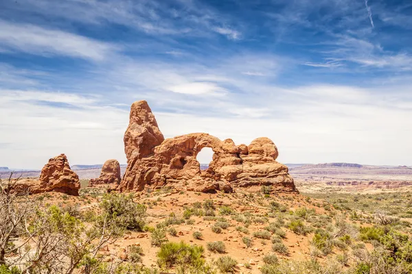 Arco da Torre no Parque Nacional dos Arcos, Utah — Fotografia de Stock