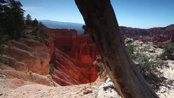 Panorama národního parku bryce canyon — Stock video
