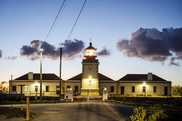 Lighthouse Sardao Cape Next Vila Nova Milfontes Alentejo Portugal — ストック写真