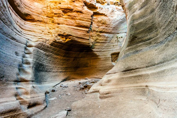 Amazing Orange Canyon Called Barranco Las Vacas Located Heart Grand — Stock Photo, Image