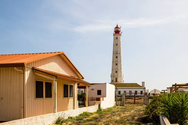 Arkitektur Och Fyr Farol Island Faro District Algarve Portugal — Stockfoto