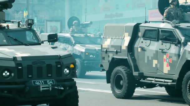 Kyiv Ukraine 2021 Light Armored Vehicle Novator Tank Guided Missile — Video