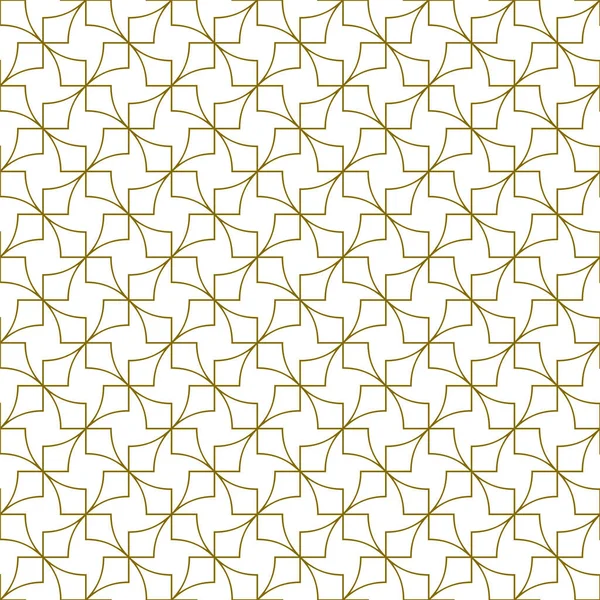 Sömlös Geometrisk Prydnad Baserad Traditionell Islamisk Konst Brun Färg Genomsnittliga — Stock vektor