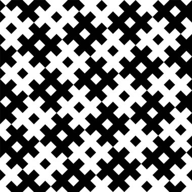 Kusursuz geometrik desen. Siyah ve beyaz. Geleneksel süs..