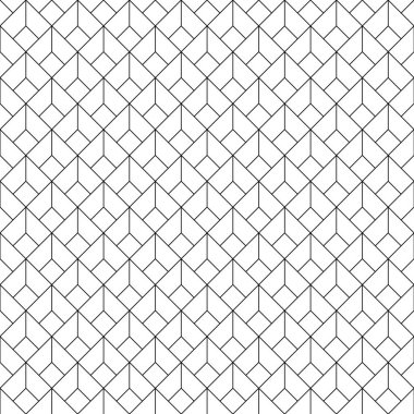 Kusursuz Geometrik Desen. Siyah Renkli Çizgiler