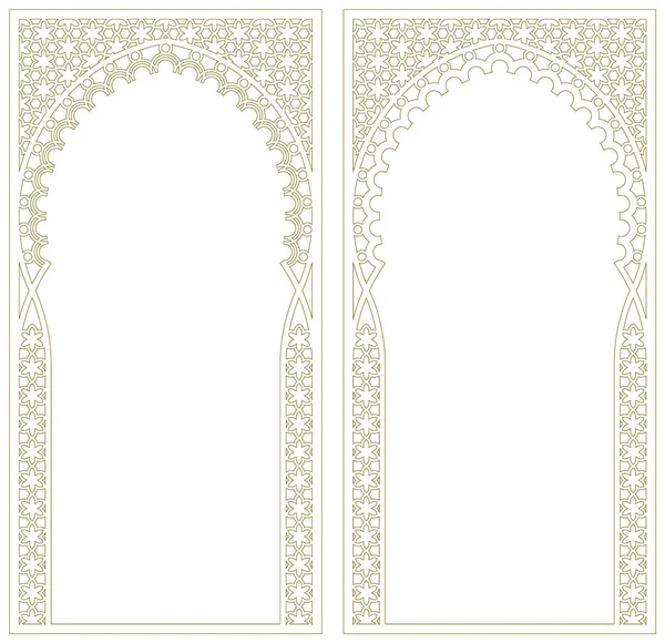 Arap desenli ve kıvrımlı çerçeveli dikdörtgen bir çerçeve. Orantı 1x2. Kısıtlı çizgiler