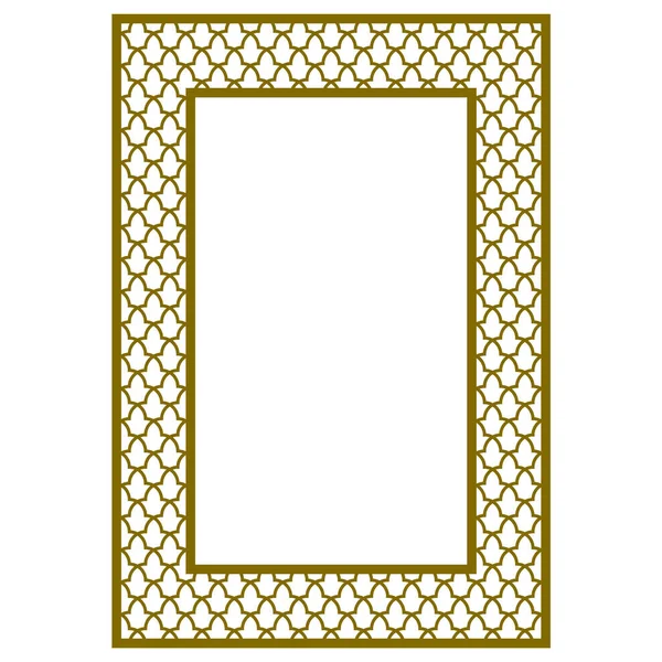 飾り付きの装飾的な長方形のフレーム — ストックベクタ