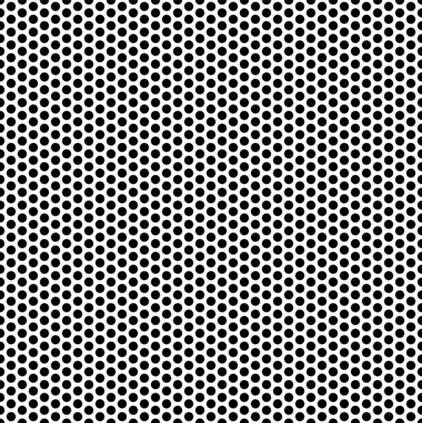 Seamless Halftone Vector Background Filled Black Circles — Stock Vector