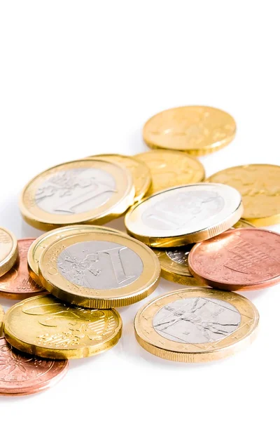 A lot of euro coins — Stock Photo, Image