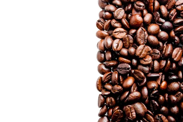 Un sacco di chicchi di caffè con spazio per il testo — Foto Stock