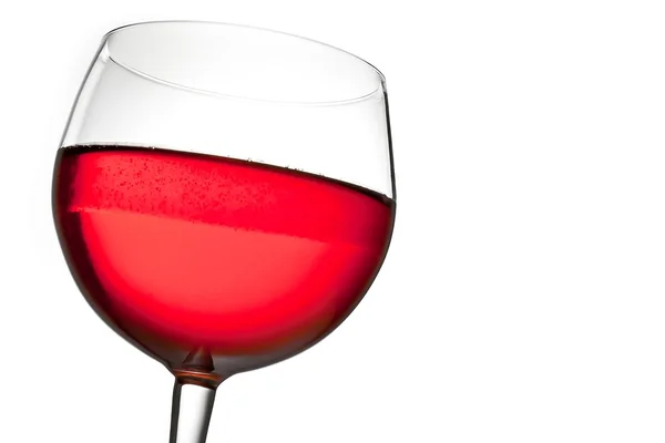 Glas Rotwein mit Platz für Text — Stockfoto