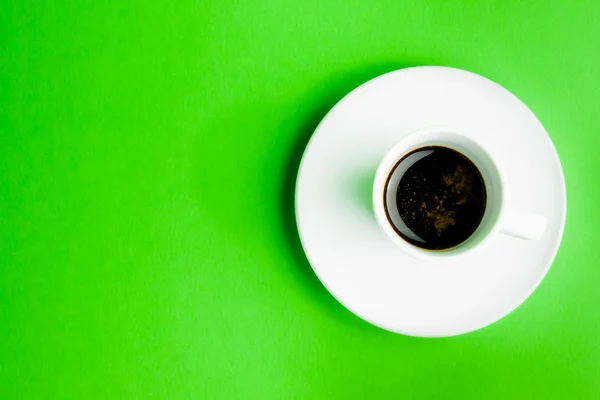 Bovenaanzicht van een kopje koffie — Stockfoto