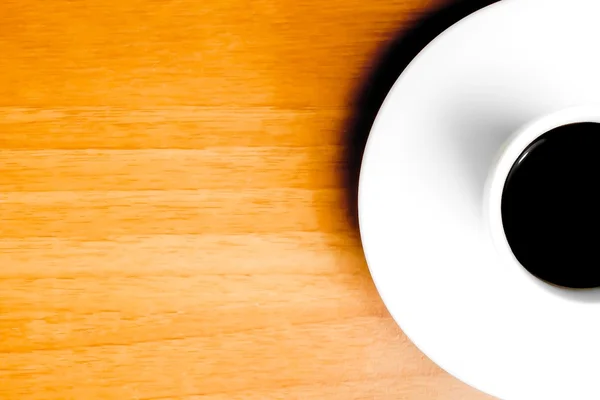 Halv kopp kaffe med utrymme för text — Stockfoto