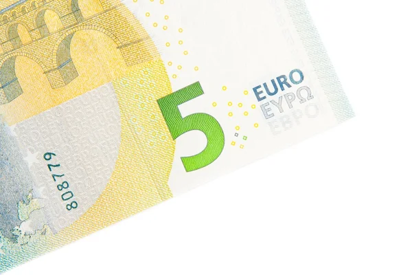 New five euro banknote back side — Stock Photo, Image