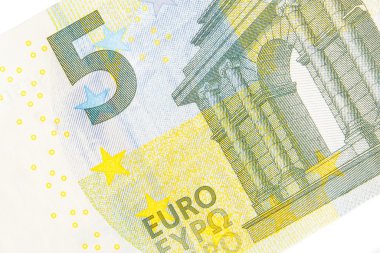 yeni beş euro banknot ön yüzü